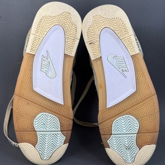 Jordan 4 SP x Off-White Mid Sail  sneaker shoes women’s size 10.5 ( men’s 8.5-9) - Picture 11 of 11